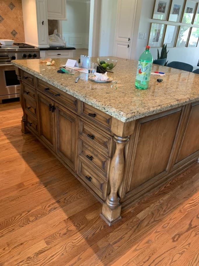 Before cabinet refacing in Phoenix near Arcadia