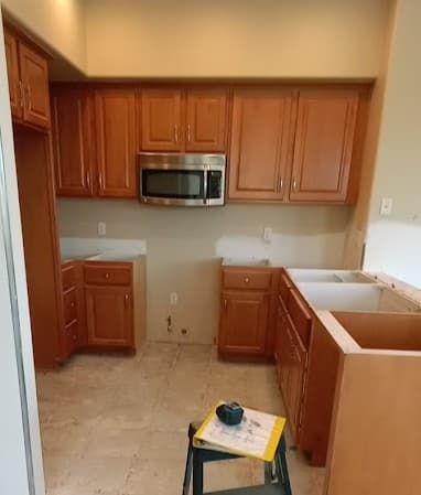 Before cabinet refacing in Mesa near Eastmark
